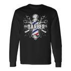 Barber Shop Pole Hairdresser & Barber Hipster Langarmshirts