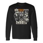 Bärtigerpapa Bartollbart Bär Tigerater Bärtigermann Papa Langarmshirts