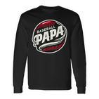 Baseball Papa Baseball Spieler Lustig Baseball Papa Familie Langarmshirts