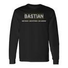 Bastian Der Mann Der Mythos Die Legend German Language Black Langarmshirts