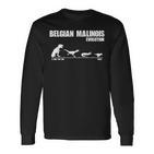 Belgian Malinois Evolution Maligator Maliraptor Langarmshirts