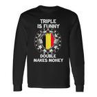 Belgien Flagge Darts Spieler Trikot Dart Langarmshirts