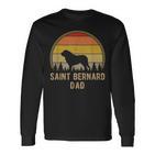 Bernhardiner Hund Papaintage Bernhardiner Liebhaber Langarmshirts