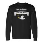 Beste Papaater Spruchatertag Papa Zauberer T Langarmshirts