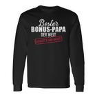 Bester Bonus Papa Der Welt Langarmshirts