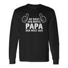 Bester Papa Der Welt German Language Langarmshirts