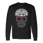 Bicycle Helmet Cyclist Skull Biker Bicycle Langarmshirts