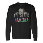 Big 5 Wildlife For Namibia Safari Langarmshirts