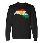 Her Biji Kurdistan Kurden With Kurdistan Flag Langarmshirts