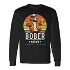 Bober Bóbr Kurwa Polnisch Jakie Bydle Bober Kurwa Langarmshirts