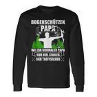 Bogenschützen Papa Pfeil Und Bogen Bogenschießen Langarmshirts