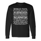 Bonus Papa Langarmshirts Du Hast Mir Zwar Nicht Das Leben Geschenkt