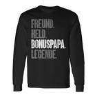 Bonuspapa Bester Stiefpapa Stiefvater Bonus Papa Langarmshirts