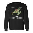 Book Dragon Kein Buchwurm Sondern Ein Dragon Langarmshirts