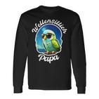 Budgie Papa Parakeet Bird Owner Welli Langarmshirts