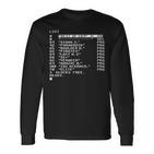 C64 Games Retro Gaming Console Video Games Nerd Langarmshirts