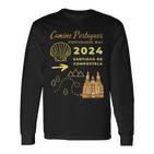 Camino Portugues Santiago De Compostela Portuguese Way 2024 Langarmshirts