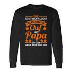 Chefateratertag Papa Langarmshirts