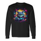 Cheshire Cat Alice In Wonderland Cool Graphic Langarmshirts