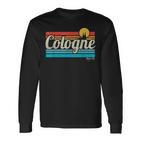 Cologne Lettering Cologne Retrointage Surfer Cologne Carnival Langarmshirts