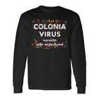 Colonia Virus Carnival Costume Cologne Cologne Confetti Fancy Dress Langarmshirts