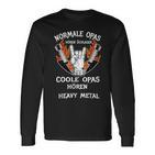 Coole Opas Hören Heavy Metal Langarmshirts