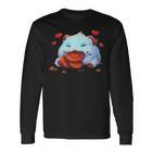 Cute Tongue League Poro Essen Langarmshirts