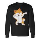 Dabbing Akita Inu Langarmshirts