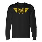 Dad Daddingatertag Superheldater Papa Langarmshirts