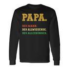 Dad Mann Langarmshirts