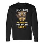 Damen Papaateratertag Eulen Mit-Ausschnitt Langarmshirts