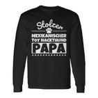 Damen Stolzer Mexikanischer Toy-Nackthund Papa Mit-Ausschnitt Langarmshirts