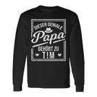 Das Geniale Papa Gehört Zu Tim Boys' Name Langarmshirts