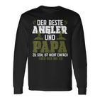 Der Beste Angler Und Papaateratertag Geschenk Herren Langarmshirts