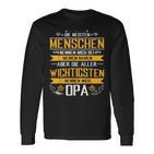 Die Meisten Menschen Nennen Beim Name Grandfather Papa Opa Langarmshirts