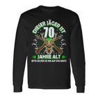 Dieser Jäger Ist 70 Jahre Old 70Th Birthday Hunter S Langarmshirts