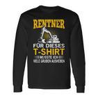 Digger Driver In Retirement Retirement Pensioner Digger Langarmshirts