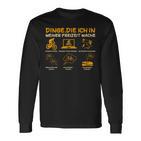 Dinge Die Ich In Meiner Freizeit Mache Bicycle Cyclist Black Langarmshirts