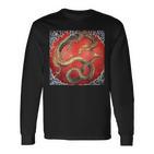 Dragon Of Katsushika Hokusai Langarmshirts