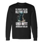 Du Denkst Ich Bin Klein Lieb Und Nett Evil Fehler Langarmshirts