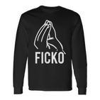 Du Ficko Wage Italian Gesture Langarmshirts