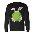 Easter Bunny Tennis Easter Tennis Rabbit Ears Langarmshirts