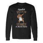 Eigentlich Bin Ich Ein Steinbock Kostüm Langarmshirts