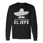 El Jefe Mexican Sombrero Langarmshirts