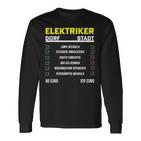 Elektrotechnik Elektroniker Handwerker Elektriker Black Langarmshirts