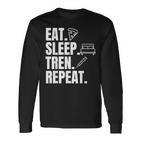 Essen Sleeep Tren Repeat Gym Trenbolon Langarmshirts