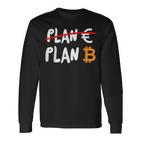 Euro Ist Feitert Btc Bitcoin Plan B Black Langarmshirts