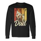 Fahrradfahrenderater Radfahren Radfahrer Fahrrad Papa Papi Langarmshirts