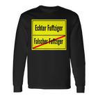 Falscher Fuffziger Fuffzigster 50Th Birthday 1970 Sign Langarmshirts