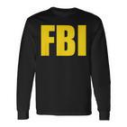 Fbi Federal Bureau Of Investigation Logo Langarmshirts